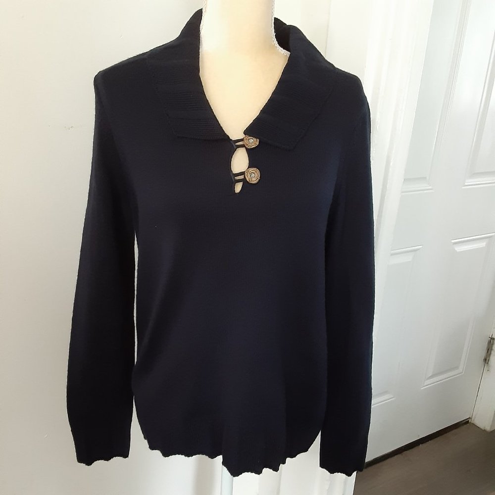 Saint James Made In France navy pullover sweater 8
